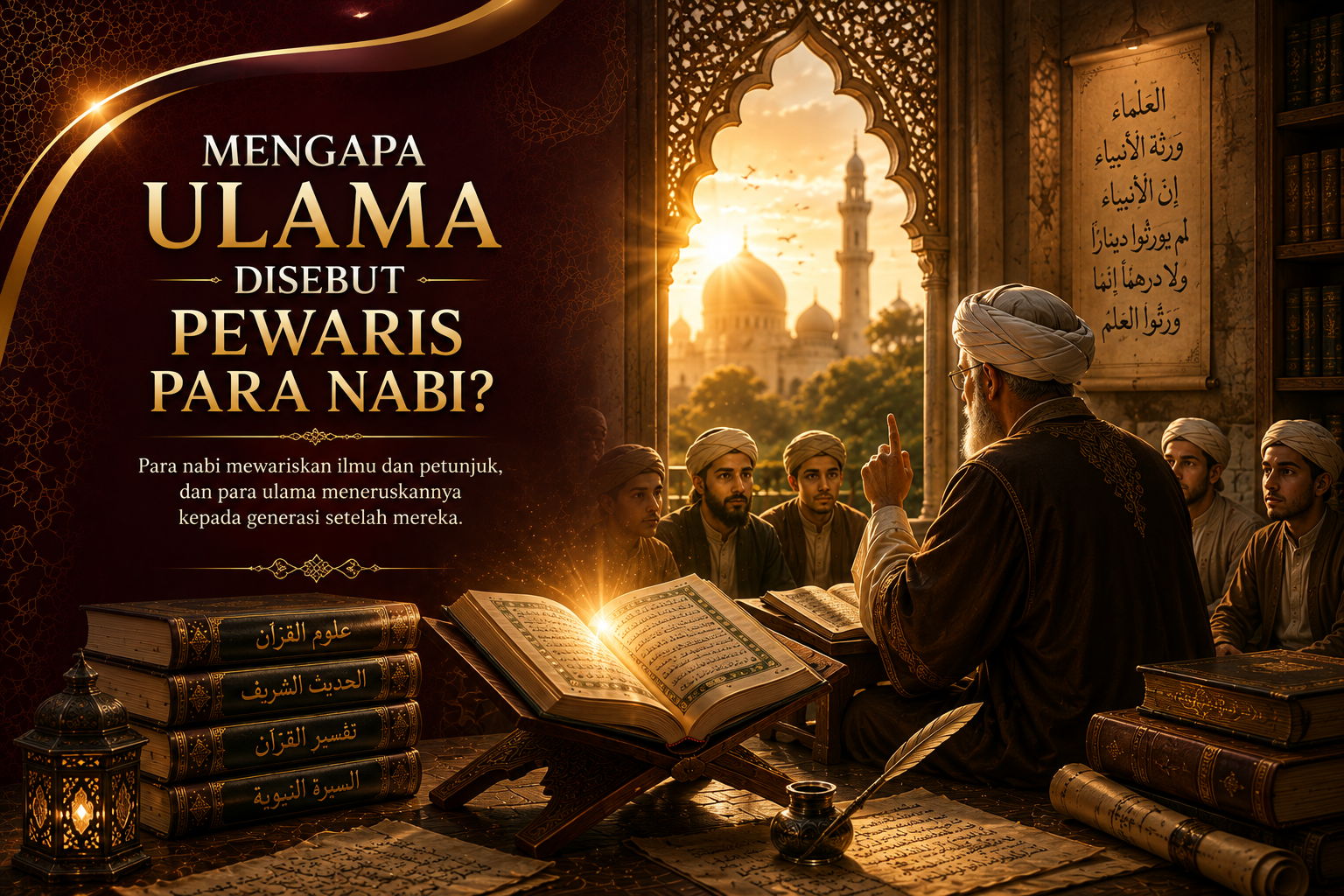 “Pewaris Cahaya Wahyu” Mengapa Ulama Disebut Pewaris Para Nabi?